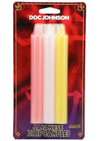 Doc Johnson Japanese Drip Candles - 3 Pack - Pink/Yellow/White
