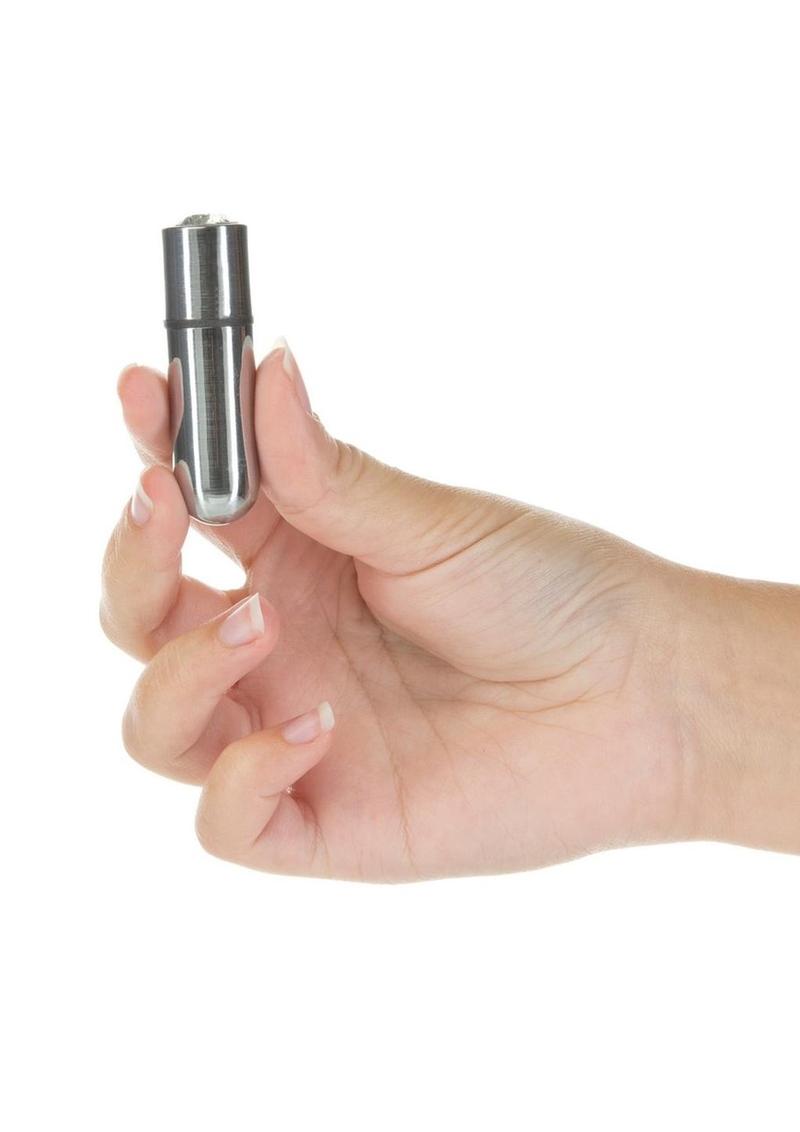 PowerBullet First Class Rechargeable Mini Bullet with Crystal - Silver