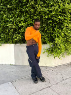 Eckhaus Latta Base Long-sleeve TANGERINE