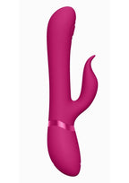 Vive Etsu Rechargeable Silicone Pulse Wave G-Spot Rabbit & Clitroal Stimulator - Pink