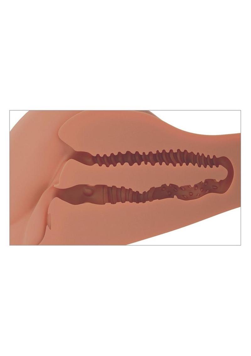PDX Plus 360 Banger Multi Position Masturbator - Caramel