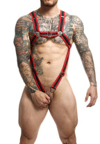 Dngeon Cross C-Ring Harness - Red