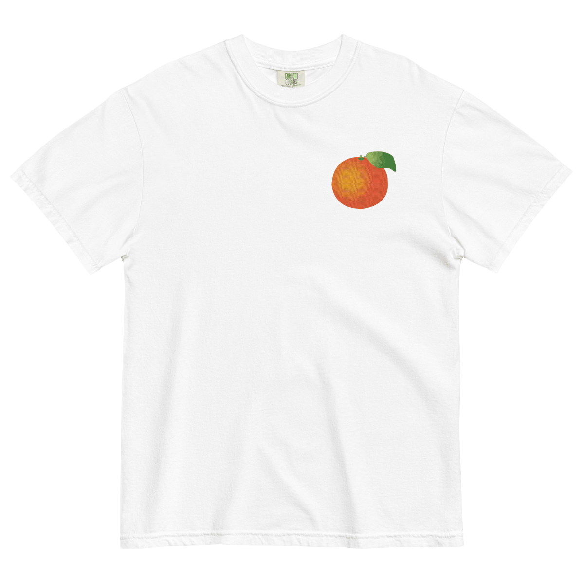 Orange Gradient Embroidered Shirt