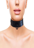 Rouge Leather Collar - Black