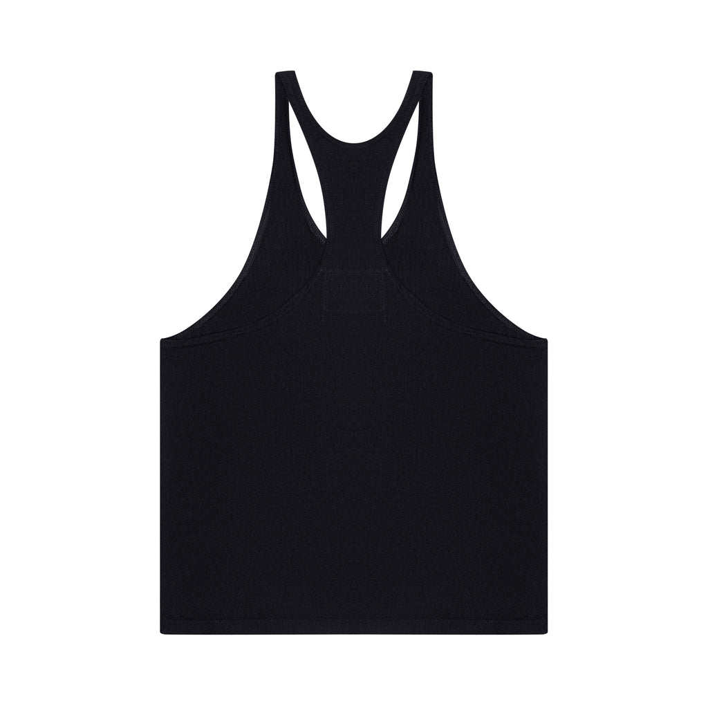 GYMNASIUM THE BODY WORK STRINGER TANK BLACK WITH MAROON
