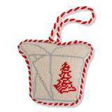Chinese Takeout Box Needlepoint Ornament