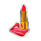 Lipstick Tongue by Toiletpaper die-cut sticker