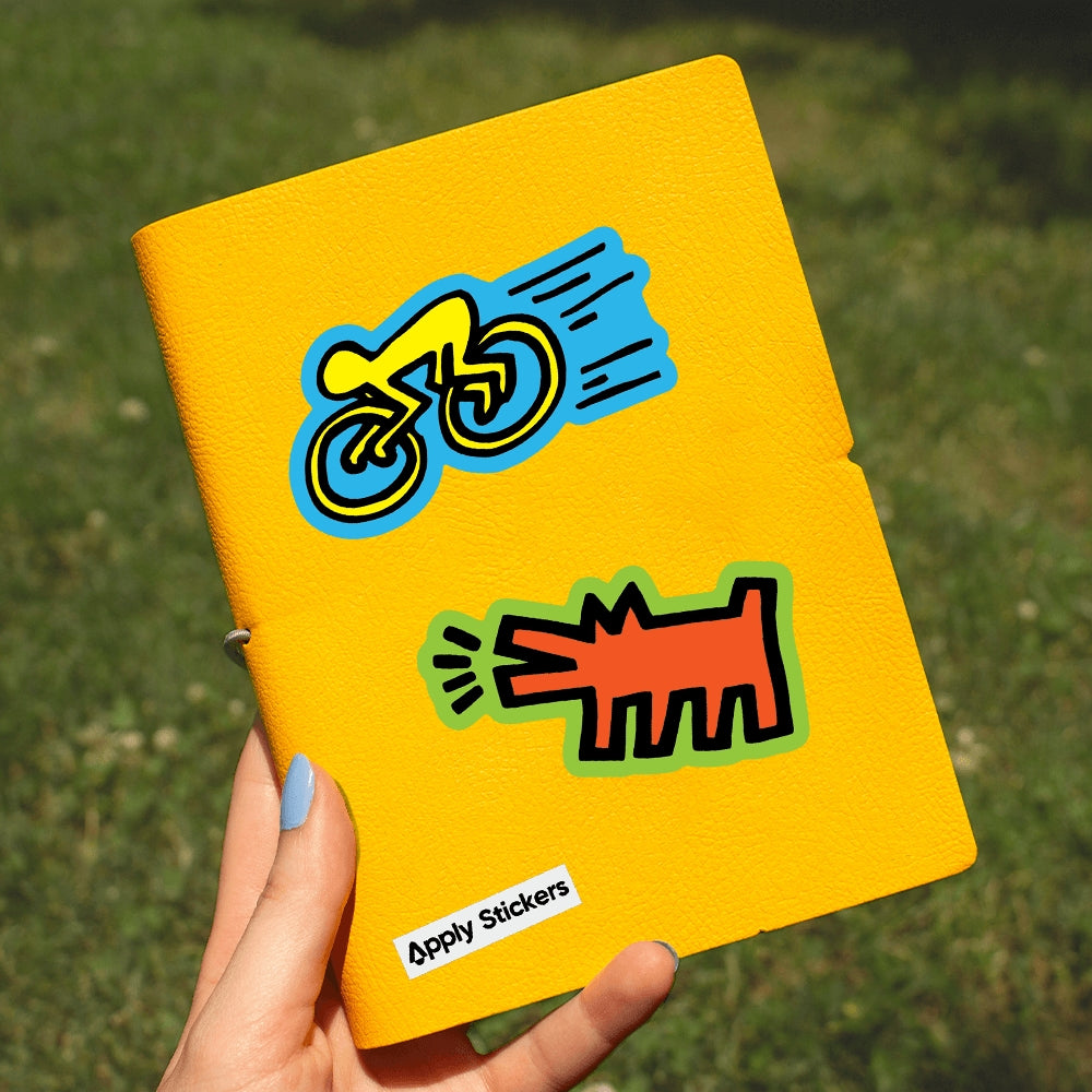 Keith Haring Barking Pop Shop Dog - Die-Cut Sticker