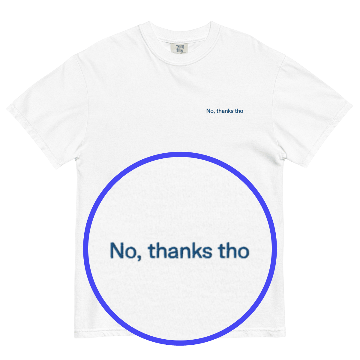 No, Thanks Tho Embroidered Shirt