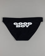 Good Boy Swim Brief by YES HOMO - Black / White