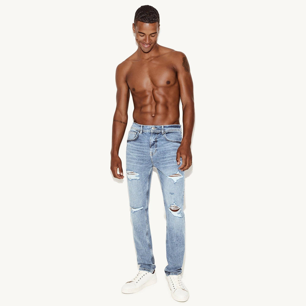 PLAYBOY The Skinny Jean Light Wash Destroy