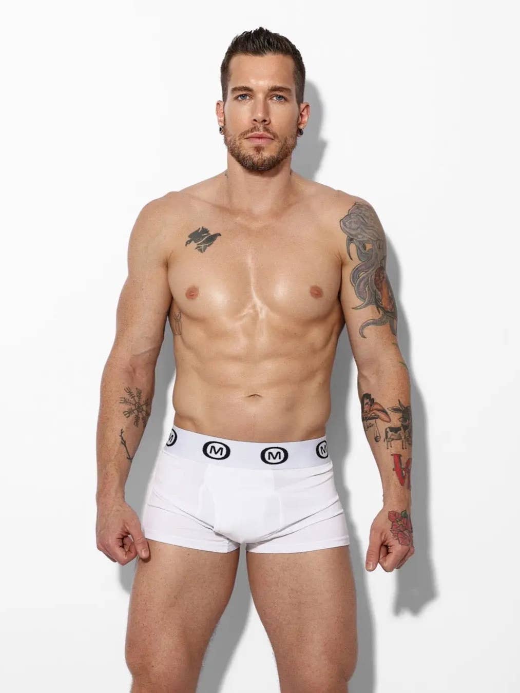Mounderwear Cotton Boxer Brief White