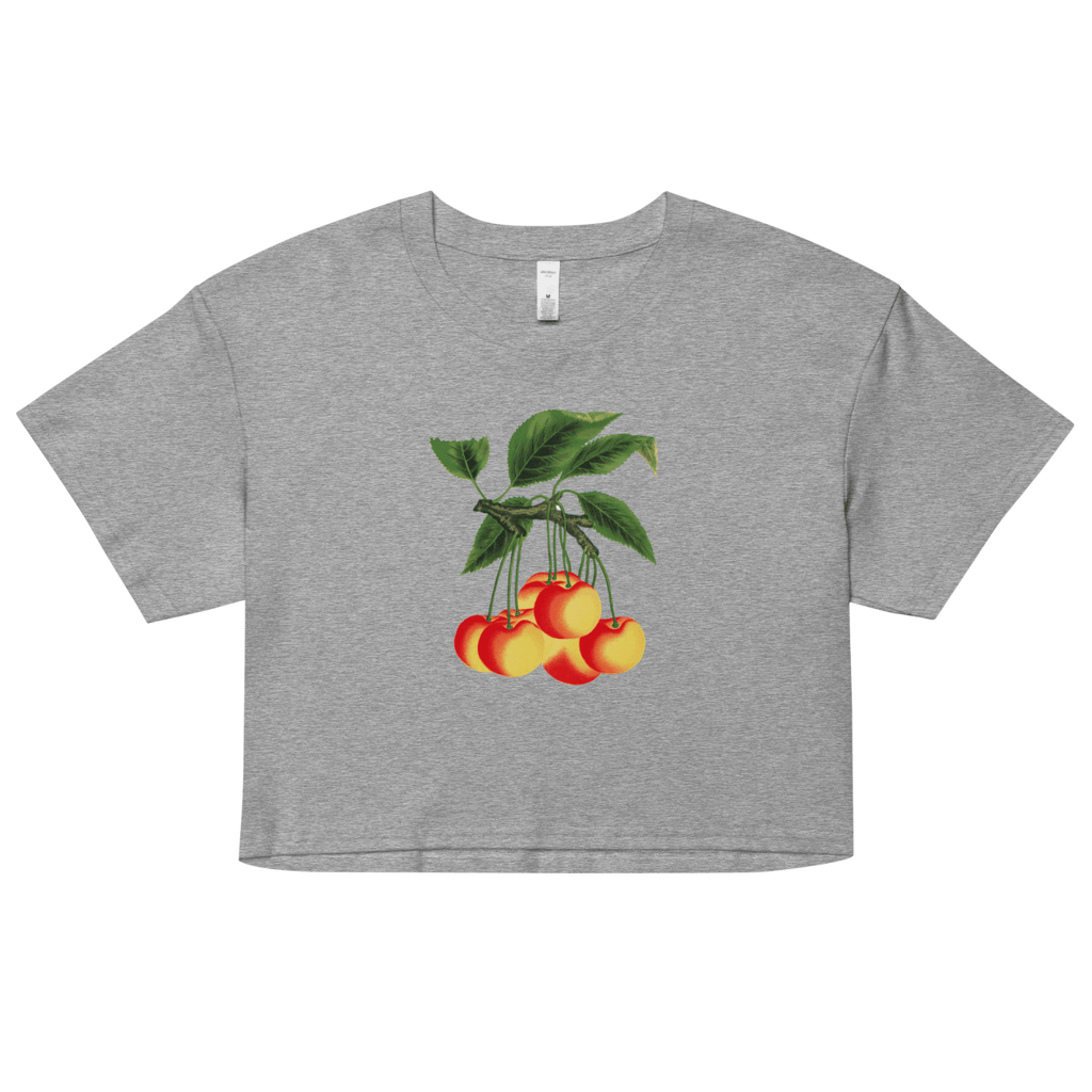 White Cherries Crop Top