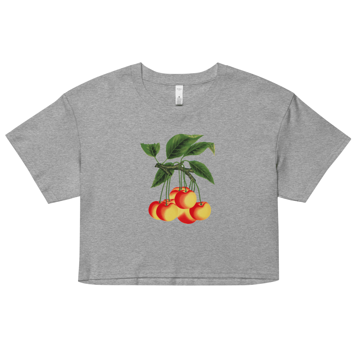 White Cherries Crop Top