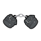 Leather Handcuffs Large Enamel Pin