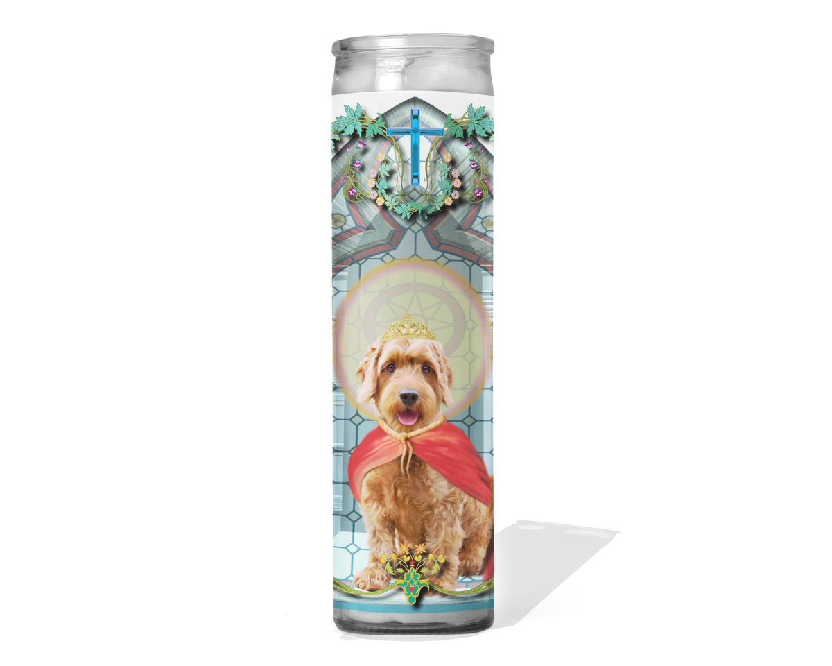 Goldendoodle Prayer Candle