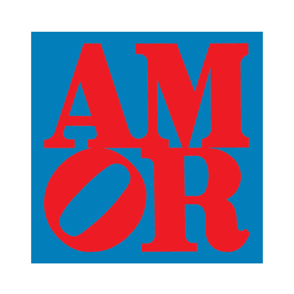 Amor By Robert Indiana (Valentines) - Die-Cut Sticker