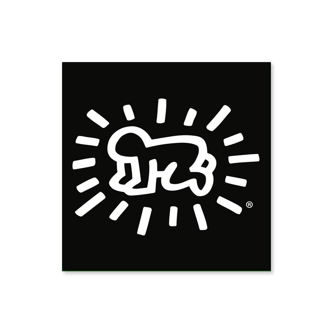 Keith Haring White / Black Radiant Baby Magnet