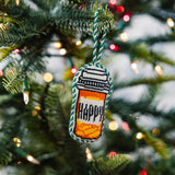 Happy Pills Needlepoint Ornament