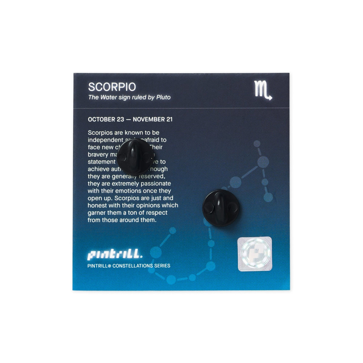 Constellations Scorpio Pin