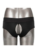 Her Royal Harness Backless Brief - Large/XLarge - Black
