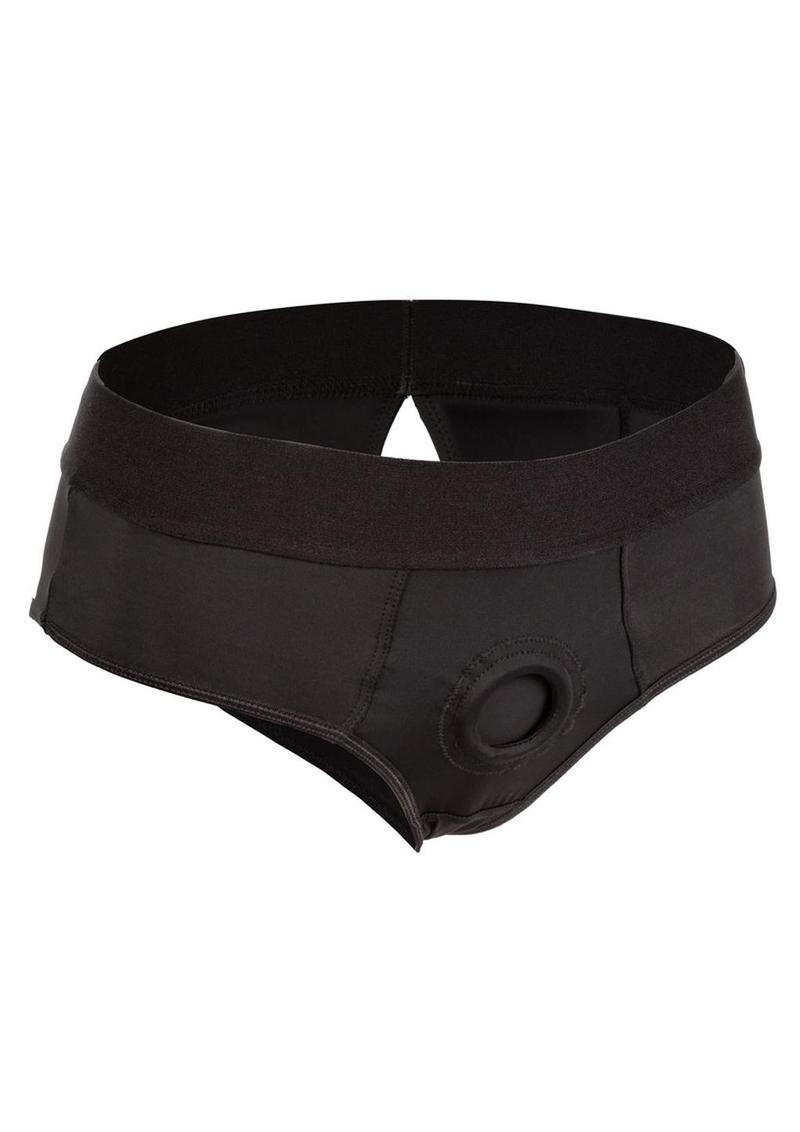 Her Royal Harness Backless Brief - XXLarge/XXXLarge - Black