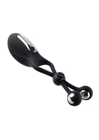 Zero Tolerance Big Bang Rechargeable Adjustable Rings with Balls Cock Tie - Black