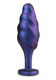 Anal Adventures Matrix Bumped Bling Silicone Plug - Sapphire