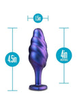 Anal Adventures Matrix Bumped Bling Silicone Plug - Sapphire