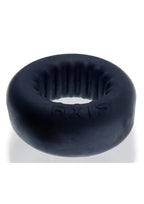 Oxballs Axis Rib Griphold Cock Ring - Black Ice
