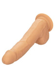 Silicone Studs Realistic Dildo 8in - Vanilla
