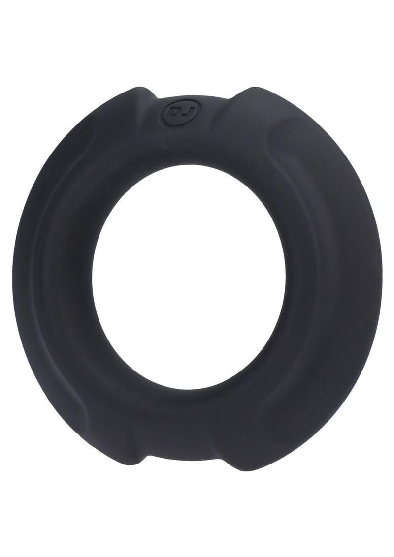 OptiMALE Flexisteel Soft Silicone Cock Ring 35mm - Black