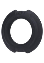 OptiMALE Flexisteel Soft Silicone Cock Ring 35mm - Black