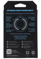 OptiMALE Flexisteel Soft Silicone Cock Ring 35mm - Black