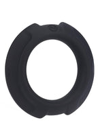 OptiMALE Flexisteel Soft Silicone Cock Ring 43mm - Black