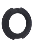OptiMALE Flexisteel Soft Silicone Cock Ring 43mm - Black