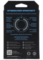 OptiMALE Flexisteel Soft Silicone Cock Ring 43mm - Black