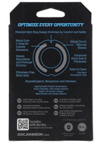 OptiMALE Flexisteel Soft Silicone Cock Ring 43mm - Blue