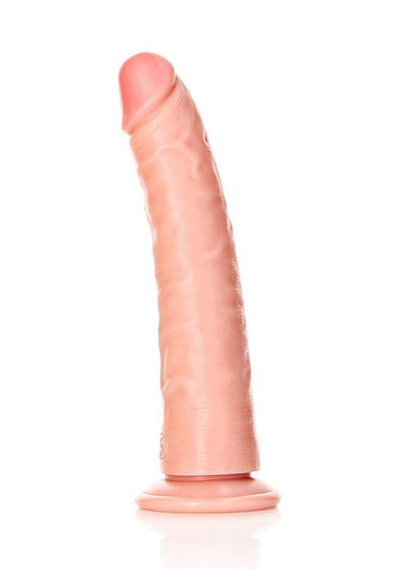 RealRock Slim Realistic Dildo with Suction Cup 7in - Vanilla