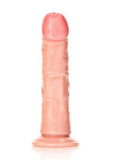 RealRock Curved Realistic Dildo with Suction Cup 6in - Vanilla