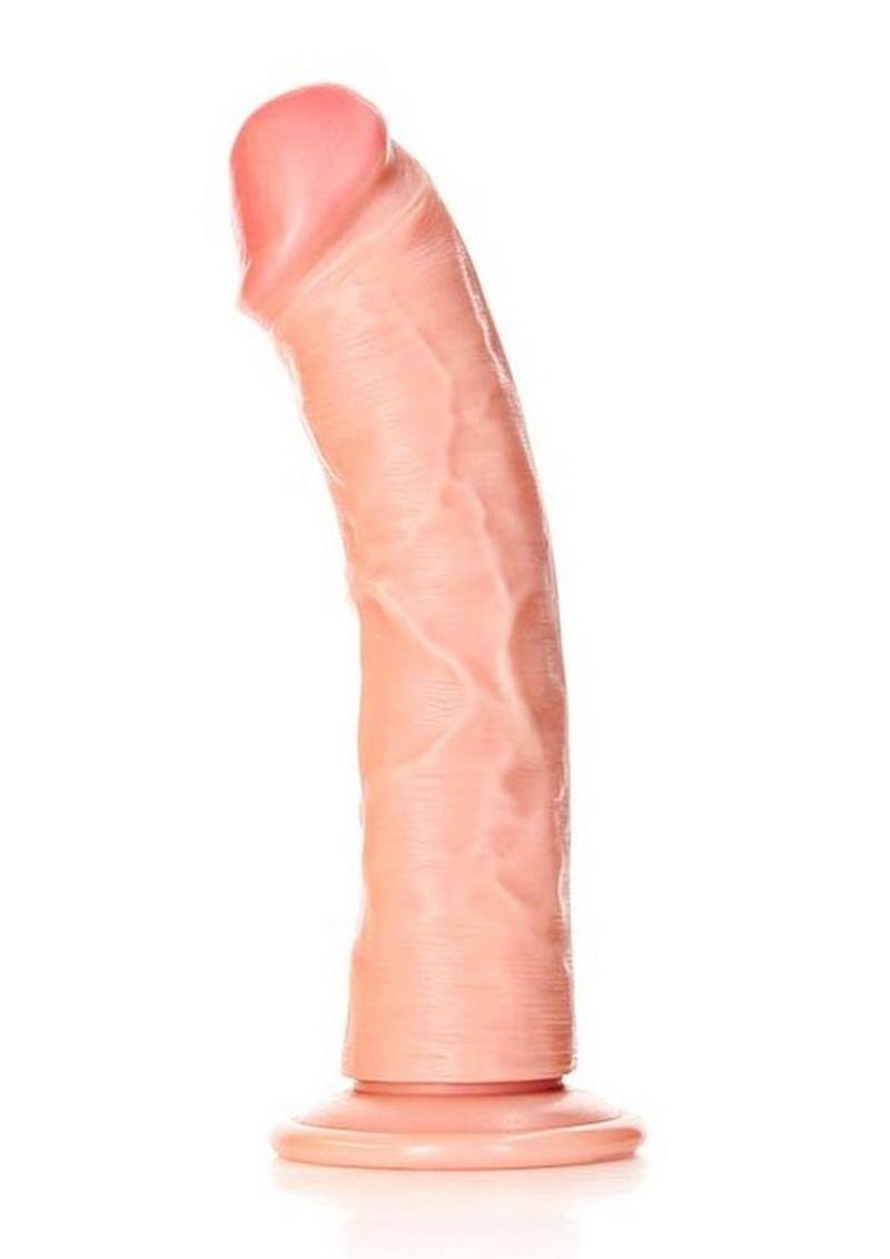 RealRock Curved Realistic Dildo with Suction Cup 8in - Vanilla