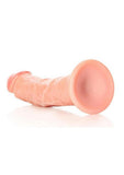 RealRock Curved Realistic Dildo with Suction Cup 8in - Vanilla