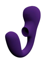 VeDO Suki Plus Rechargeable Silicone Dual Vibrator - Deep Purple