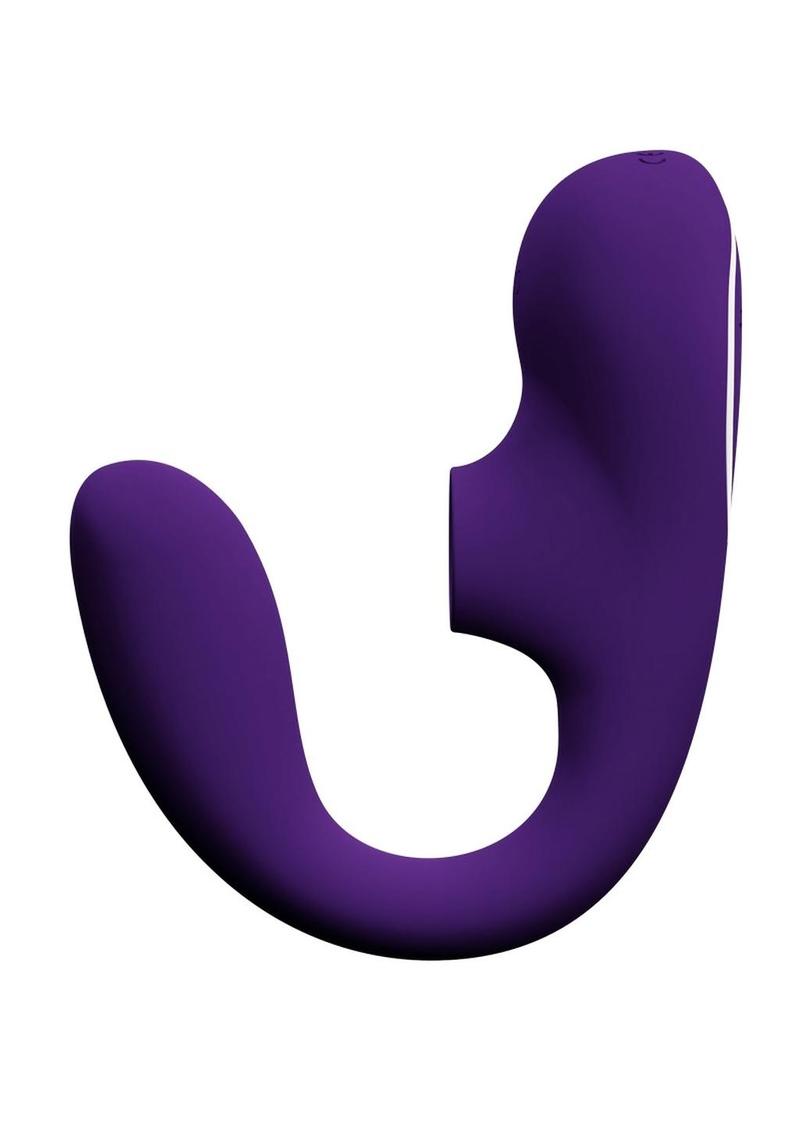VeDO Suki Plus Rechargeable Silicone Dual Vibrator - Deep Purple