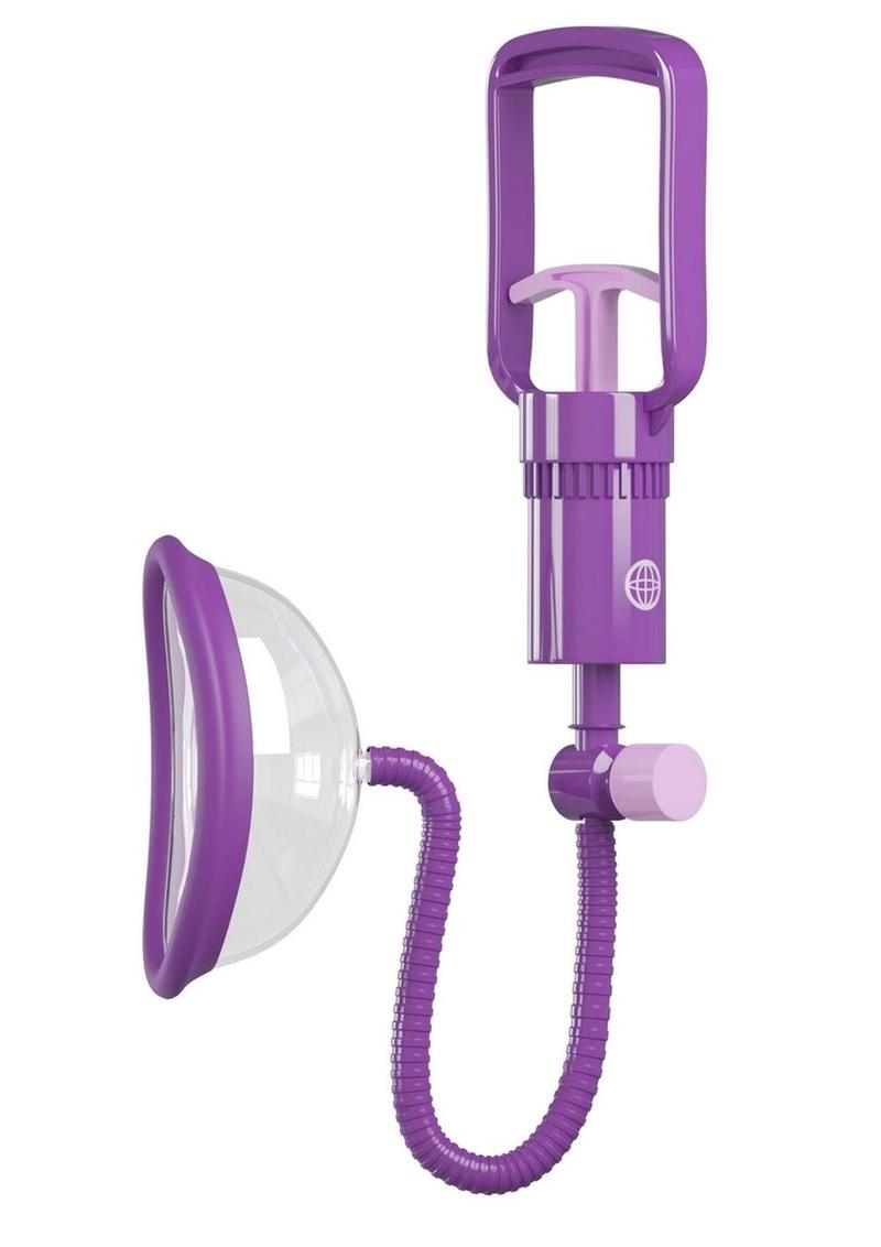 Fantasy For Her Manual Pussy Pump - Purple/Clear
