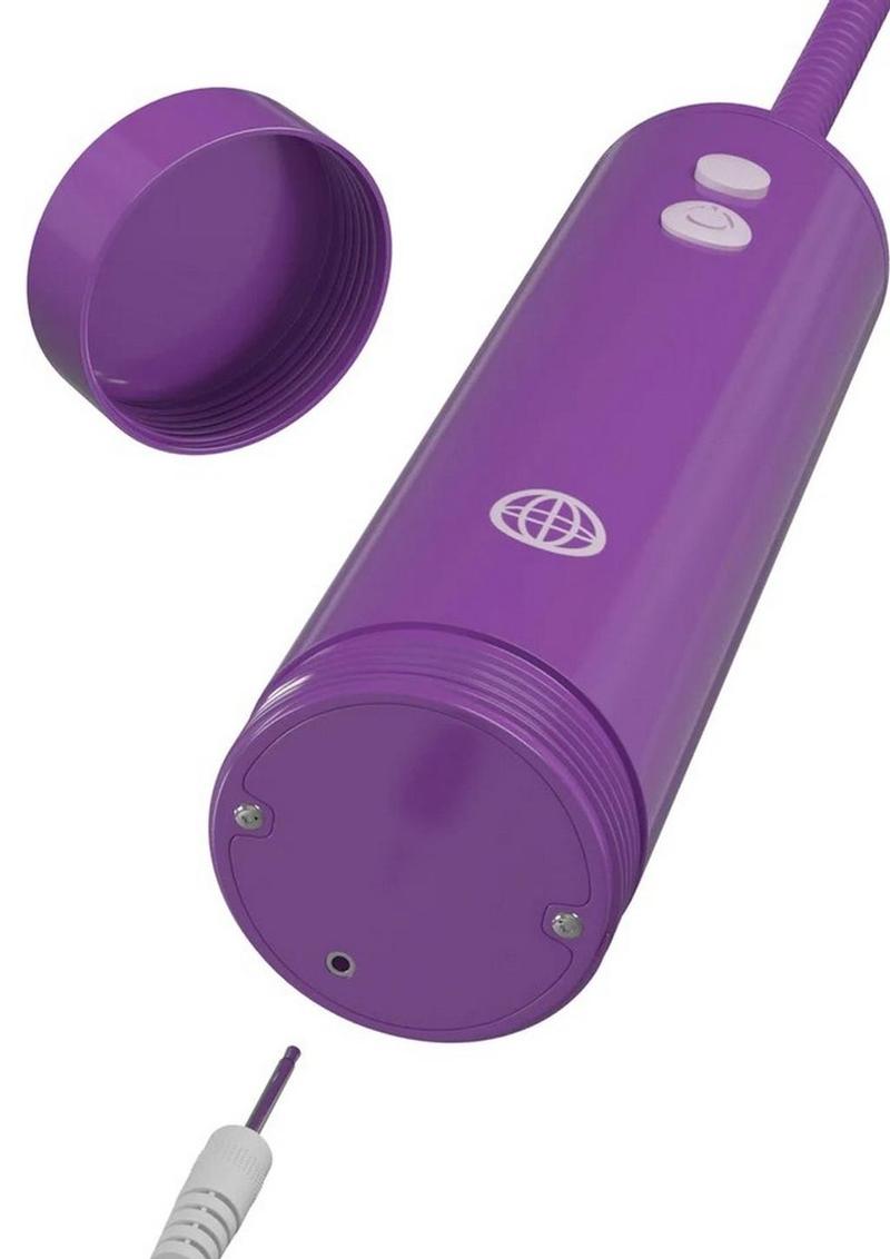 Fantasy For Her Rechargeable Pleasure Pump Kit with Wired Remote Control - Purple/Clear