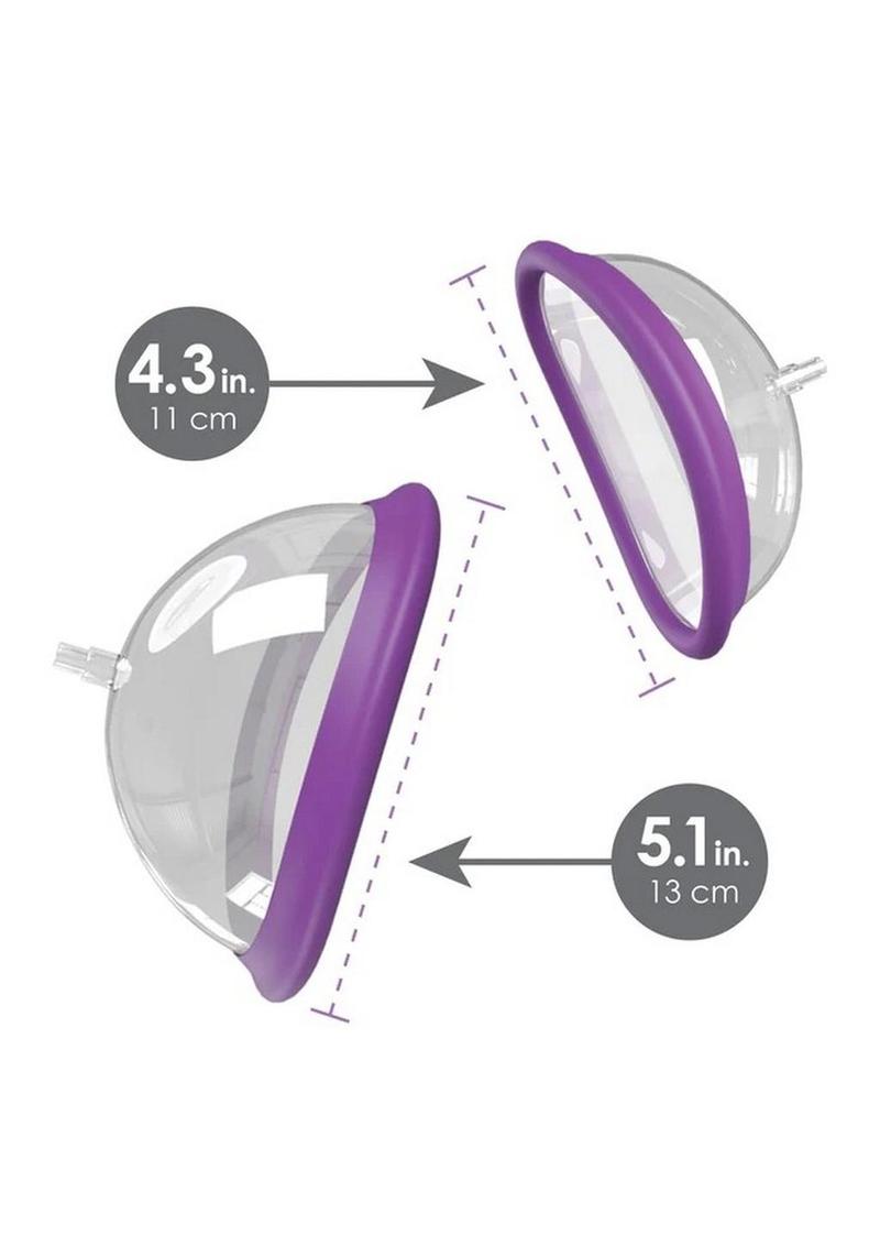 Fantasy For Her Rechargeable Pleasure Pump Kit with Wired Remote Control - Purple/Clear