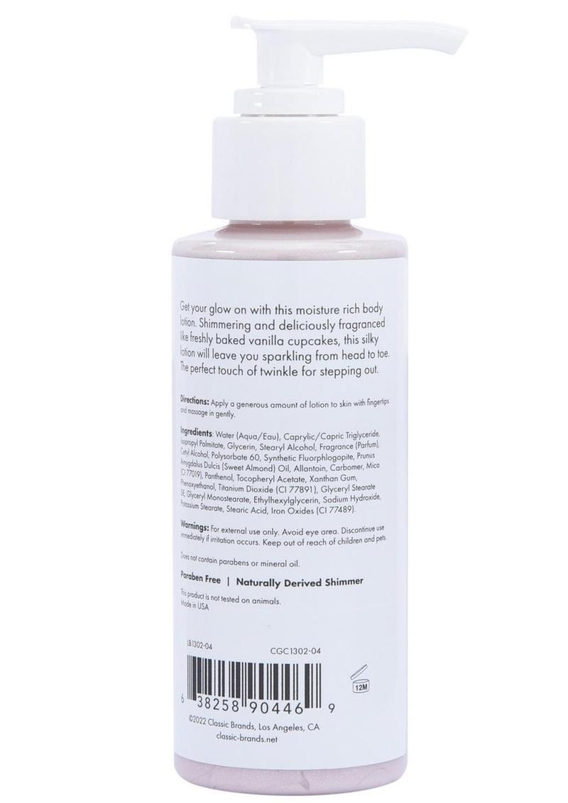 CG Glow Vanilla Cupcake Fragranced Shimmer Lotion 4oz - Pink