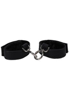In a Bag Vegan Leather Handcuffs - Black