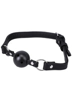 In a Bag Vegan Leather Ball Gag - Black